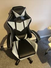 Image of Gaming Chair Swivel Recliner Racing Office PC Video Game Chair with Footrest
