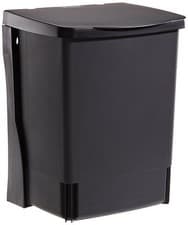 Image of Brabantia 10 Litre Built In Kitchen Cupboard Bin Black