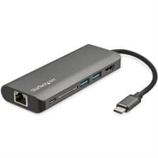 Image of StarTech USB C Multiport Adapter - USB-C Travel Dock to 4K HDMI 3x USB 3.0 Hu...