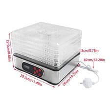 Image of 5 Tray 350W Electric Food Dehydrator Fruit Meat Beef Dryer Veg Preserver Machine