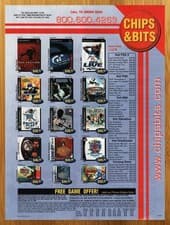 Image of 2001 Chips & Bits Games Print Ad/Poster Red Faction Final Fantasy IX 9 PS1 PS2