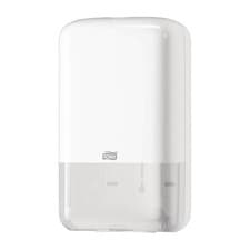 Image of Tork Folded Toilet Paper Dispenser - Hygienic Single Sheet System in White