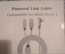 Image of COMPATIBLE WITH OCULUS QUEST 2 LINK CABLE, 2-IN-1 POWERED LINK CABLE USB-16FT/5M