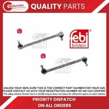 Image of FEBI Front Anti Roll Bar Link Kit for Mercedes C-Class Coupe 11-