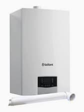 Image of vaillant ecotec plus 618 boiler, including horizontal flue.