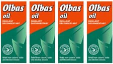 Image of 4x 12ml (48ml) Olbas Oil - Inhalant Decongestant - Blocked Nose Relief