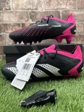 Image of Adidas Predator Accuracy.1 Low SG GW4584 Football Boots Men's UK 6.5 Black White
