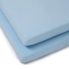Image of Clair-de-lune 2 Pack Fitted Cotton Cot Sheets - 120 x 60 cm 3 Colours