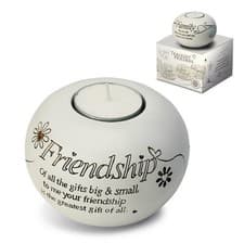 Image of Said with Sentiment Friendship Tealight Candle Holder
