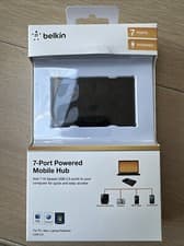 Image of Belkin 7 port USB Powered Multi USB 2.0 Hub Splitter Hi Speed for PC Mac Laptop