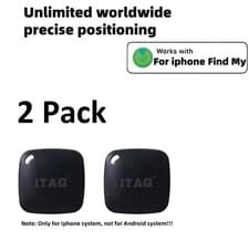Image of 2 Pack Air tag Tracker for Apple Works with Apple 'Find My App' Airtag airtag