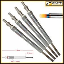 Image of 4X GLOW PLUGS FOR VAUXHALL OPEL CORSA MERIVA ASTRA COMBO 55210051 55564219