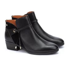 Image of Pikolinos Women's Daroca W1U-8505 Leather Ankle Boots Black
