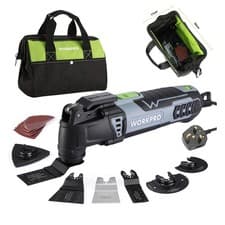 Image of WORKPRO Cordless Multi Purpose Tool 300W Oscillating Multi-Tool With Bag