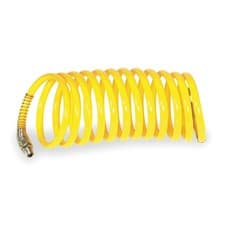 Image of SPEEDAIRE 1VEJ2 Coiled Air Hose,3/8" ID x 25 ft.,165 psi 1VEJ2