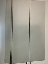 Image of Croydex Anton Double Door Cabinet Stainless Steel Mirror Bathroom Cabinet