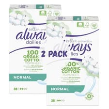 Image of 2-Pack Bundle Always Dailies Cotton Protection, Normal, 38 Count Each(76 Total)