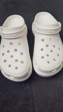 Image of White Platform Crocs