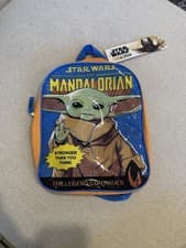 Image of Star Wars: The Mandalorian kids' mini backpack featuring Grogu (Baby Yoda) NWT