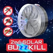 Image of New Solar UV Mosquito Bug Zapper Flying Insects Moth Killer Car Camping Caravan.