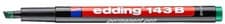 Image of Edding 143b Permanent Marker, Green, 1-3mm Chisel Tip