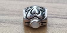 Image of Chamilia White crystal Heart Charm NEW 925 silver