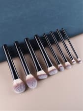 Image of New Real Techniques Makeup Brush Powder Blush Foundation Set Sam's Picks 8pcs