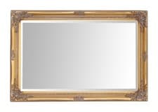 Image of 60x90cm Large Rectangle Living Room Wall Mirror Antique Gold - Rhone