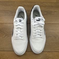 Image of Puma Mens Serve Pro Trainers Puma White/​Puma Black/​Puma Team Gold brand new