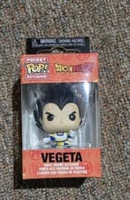 Image of Funko Pocket Pop! Keychain Dragon Ball Z Vegeta Vinyl Figure NIB