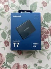 Image of Samsung T7 2TB Portable SSD USB 3.2 Gen 2 External Solid State Drive Grey