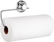 Image of Elegant Stainless Steel Suction Cup Paper Towel Holder for Kitchen & Bathroom