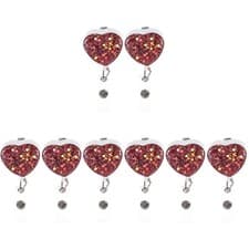 Image of 4 Pack Badge Holder Clip Name Cards Clips for Id Badges Security