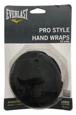 Image of Everlast | Pro Style Hand Wraps | 180 Inches | x2 Units | Black