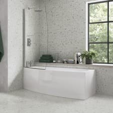 Image of Signature Sustain Spacesaver Shower Bath & Screen 1700mm x 740mm LH