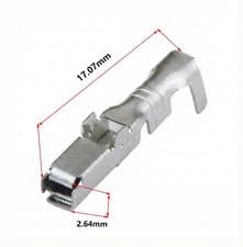 Image of 10x Terminal Pins Male Female Crimp 1.2, 1.5, 2.8 & 6.3mm Automotive Connectors