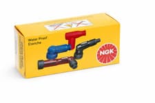 Image of NGK LB05F Spark Plug Cap (Black) - OEM Replacement, Stock No. 8051