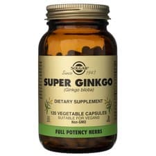 Image of Solgar Super Ginkgo (Ginkgo biloba), 120 capsules