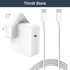 Image of 30W USB-C UK Power Adapter with Cable Charger for MacBook 12” Air 13”A1392 A2179