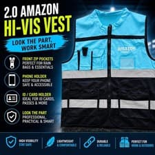 Image of Amazon Hi-Viz Vest Size S M L & XL Flex DSP 2.0 | NEW UK STOCK | FAST DELIVERY