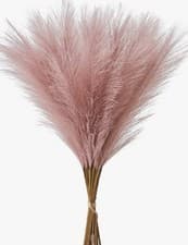 Image of 50pcs Faux Pampas Grass Artificial Reeds Large Tall Fluffy Artificial Fake Flowe