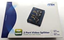 Image of VS102 2-Port VGA Splitter Wall Plate (250MHz) with Power Supply