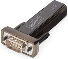 Image of USB to Serial Adapter - RS232 Converter - USB 2.0 Type-A to DSUB 9M - F