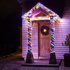 Image of LED Christmas String Lights 2000 Multicolour Cluster Timer Indoor Outdoor Home