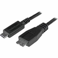 Image of Startech 0.5M Usb C To Micro Usb Cable M/M Usb 3.1 Cable 10Gbps Usb 3.1 Type C T