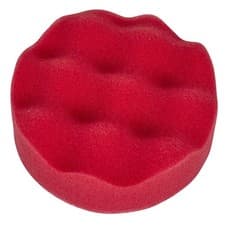 Image of Sealey Buffing & Polishing Foam Head Hook & Loop Ø80 x 25mm Red/Ultra Soft