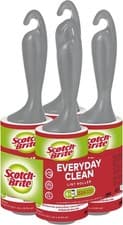 Image of Scotch-Brite Everyday Clean Lint Roller - 4 Rolls (56 Sheets Per Roll, 224 Total