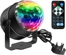 Image of Disco Lights, Mini Disco Ball LED Party Lamp Music Controlled Disco DJ 360° R...