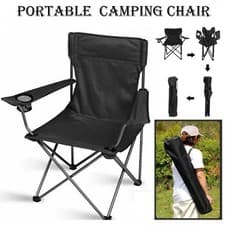 Image of Camping Chairs Portable Folding Lightweight Outdoor Garden Beach Picnic Chair UK