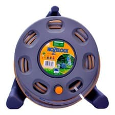 Image of Hozelock Hose Reel Pipe 25m Garden Hosing & Starter Fittings with Nozzle 2412